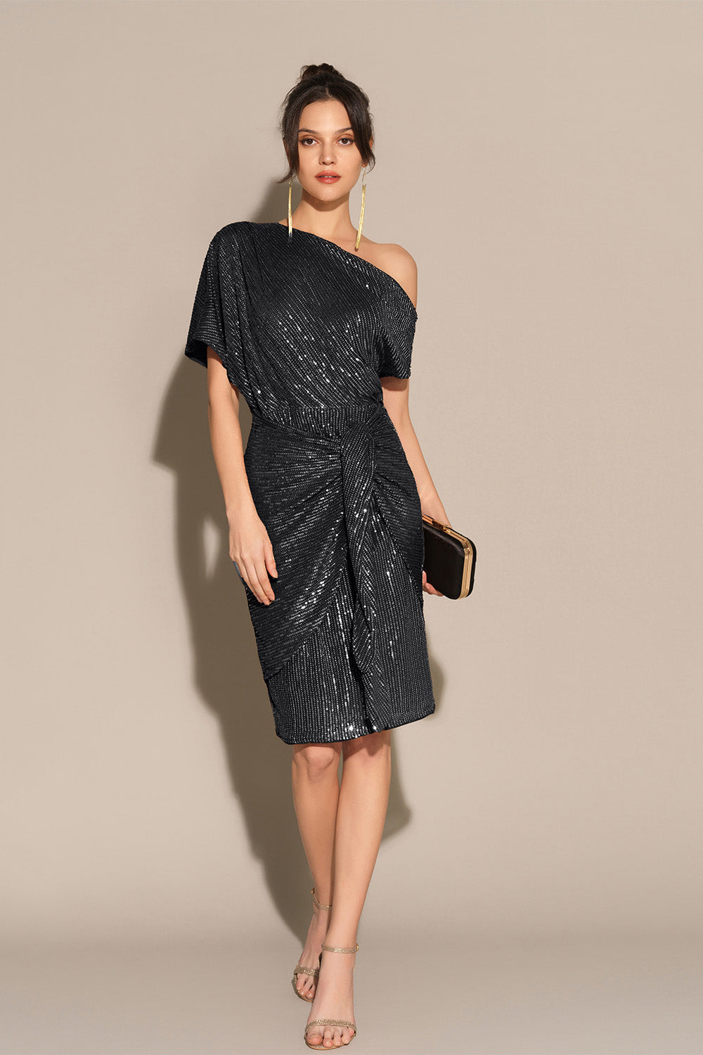 Edie Sequined Midi Dress