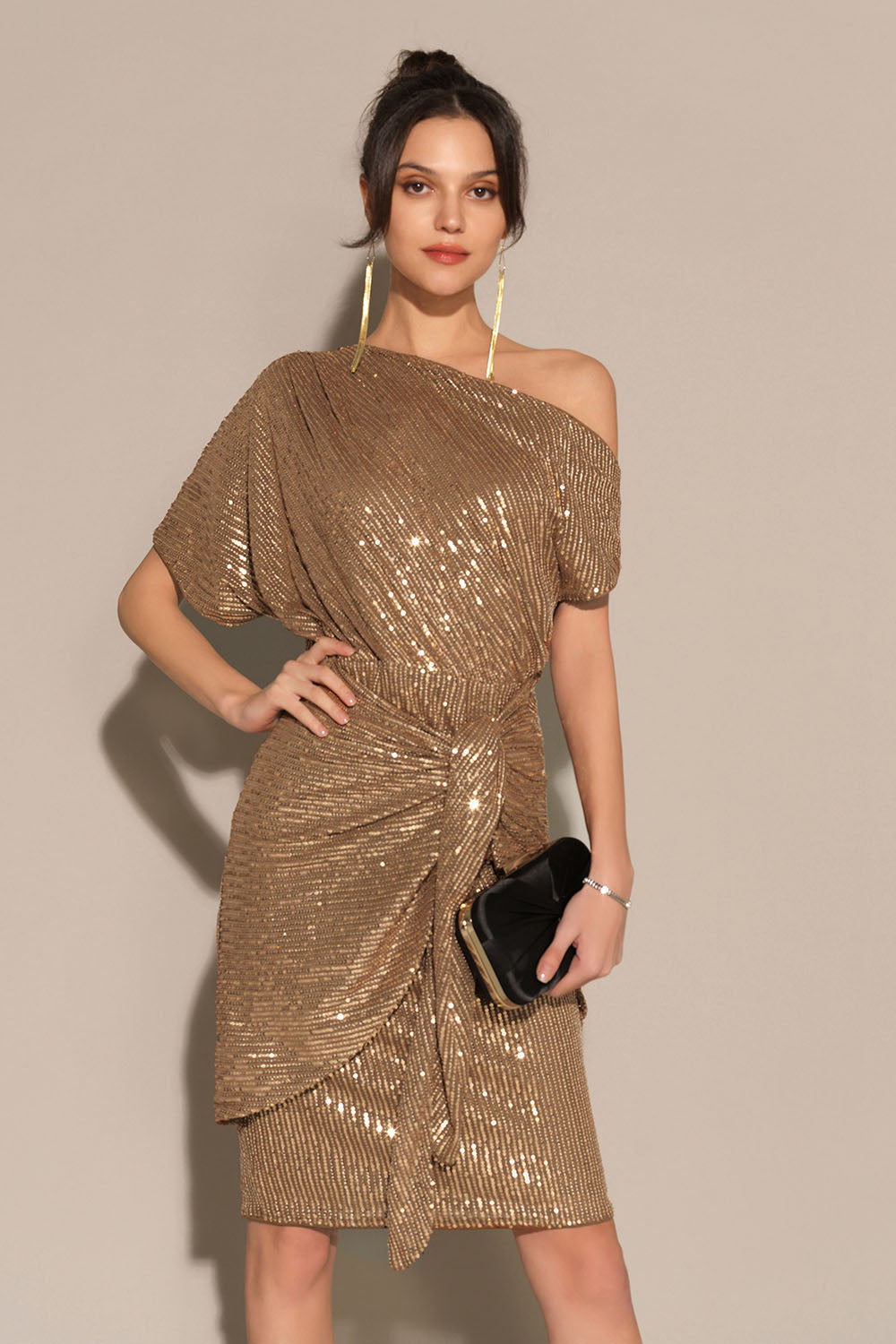 Edie Sequined Midi Dress