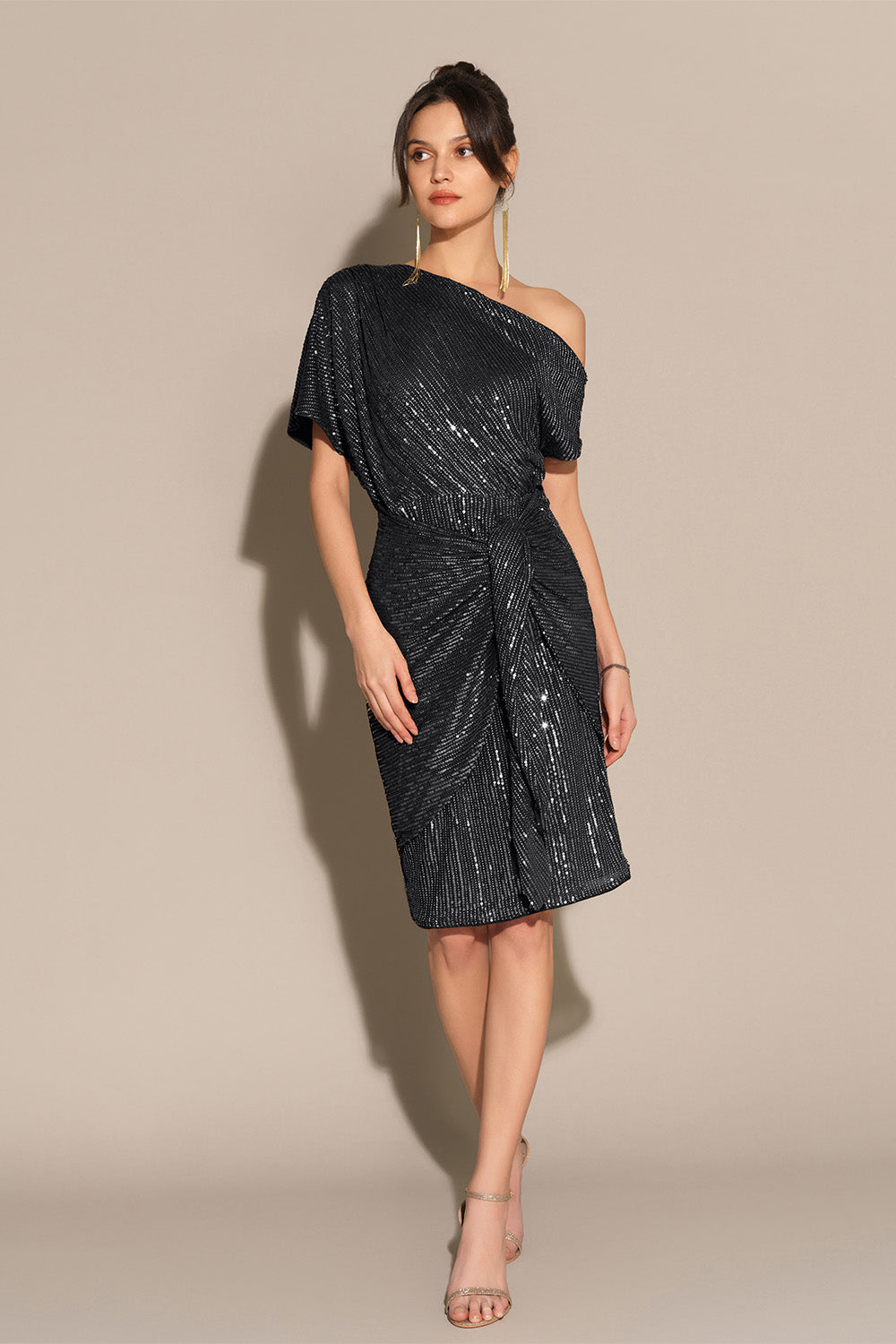 Edie Sequined Midi Dress