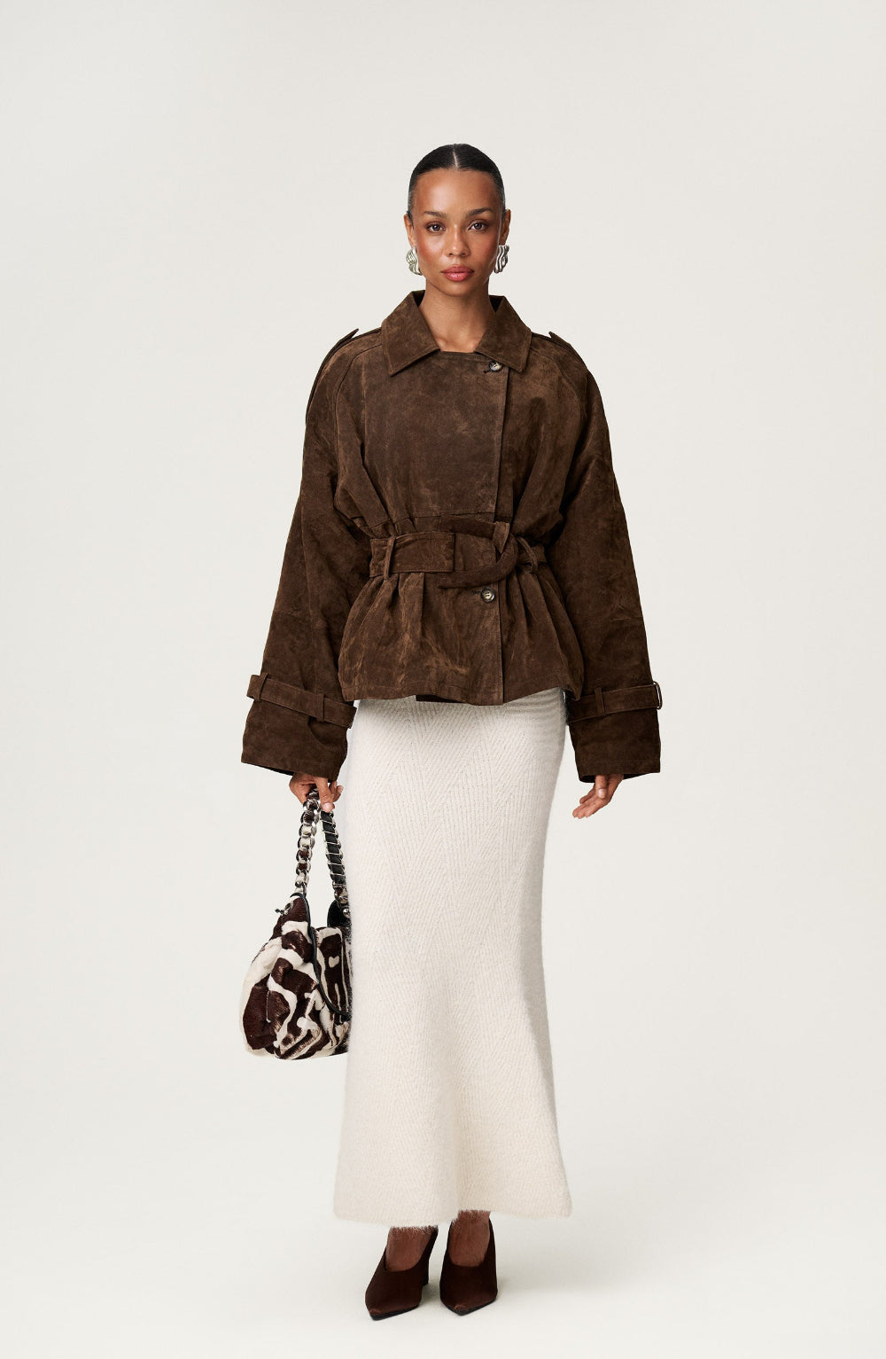 Maraiah Cropped Trench Coat