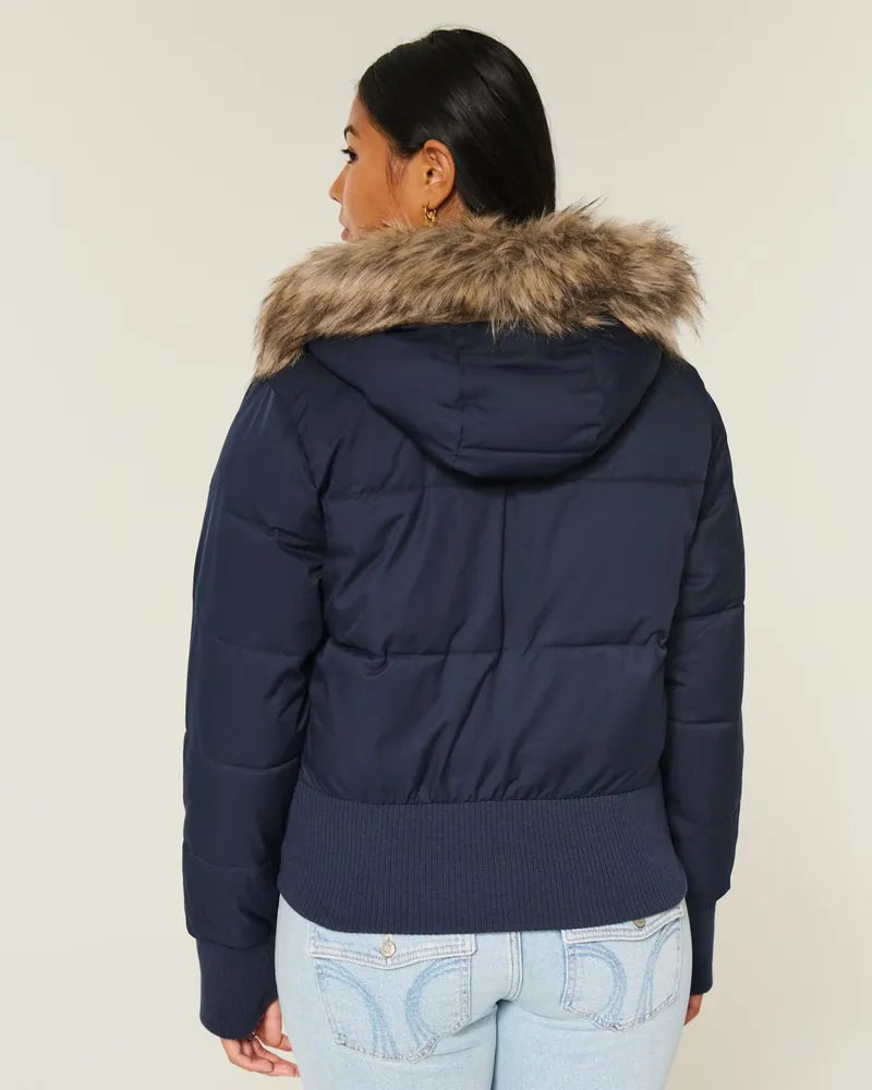 Anisa Faux Fur Bomber Jacket