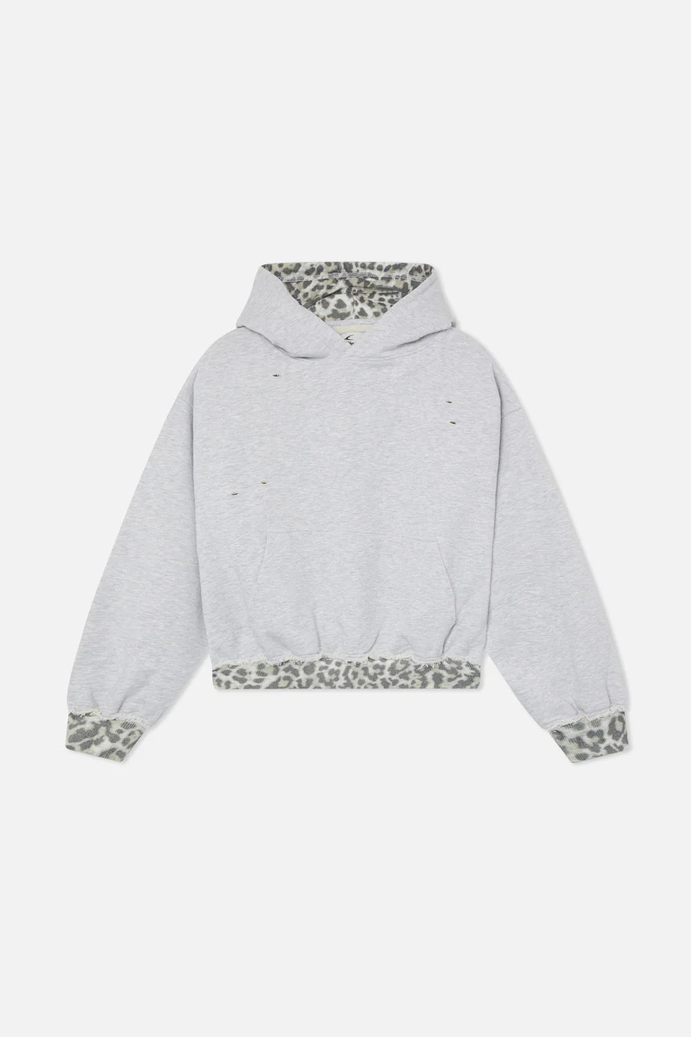 Noah Grey Leopard Hoodie