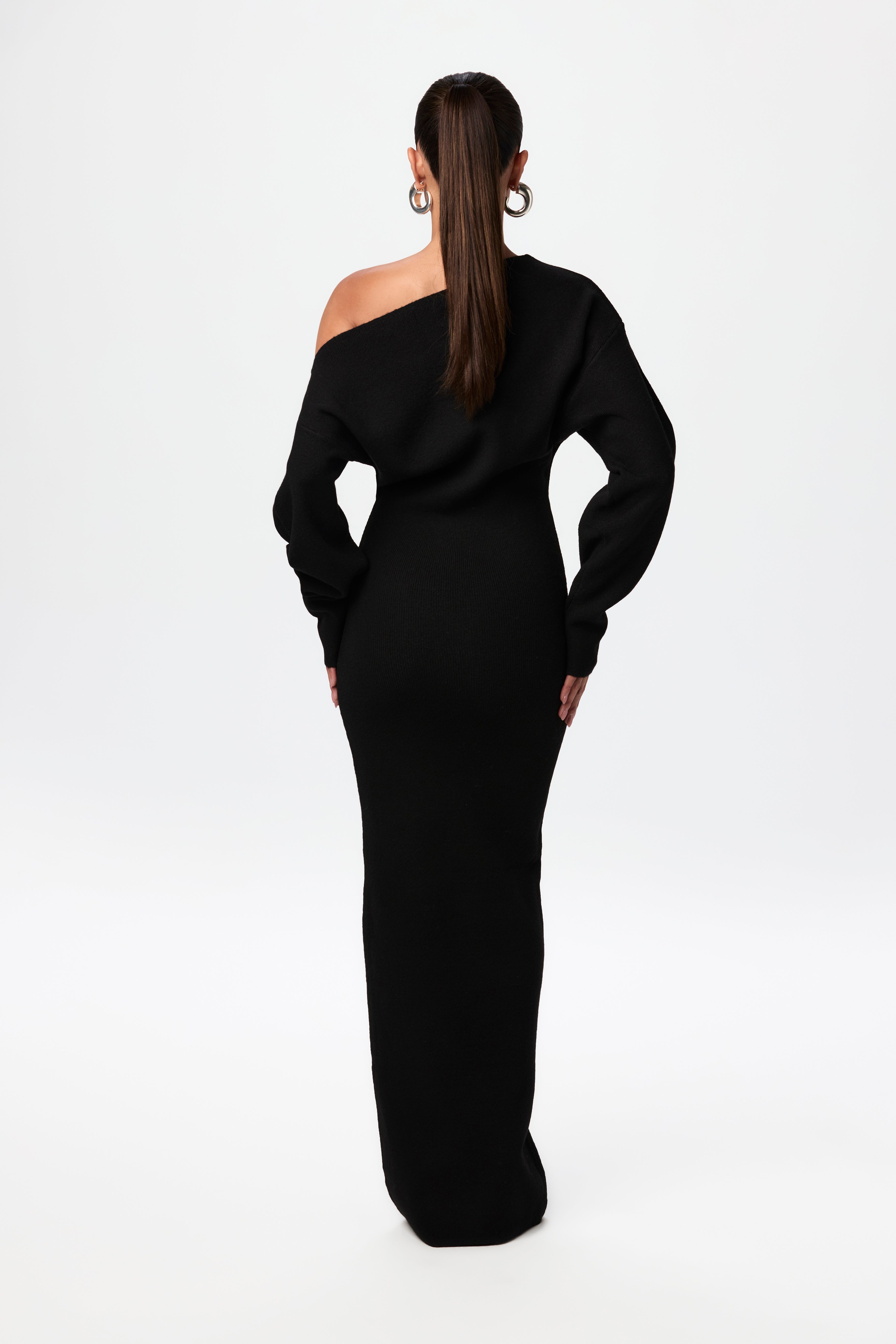 Kimmie Knit Off-Shoulder Sweater Maxi Dress