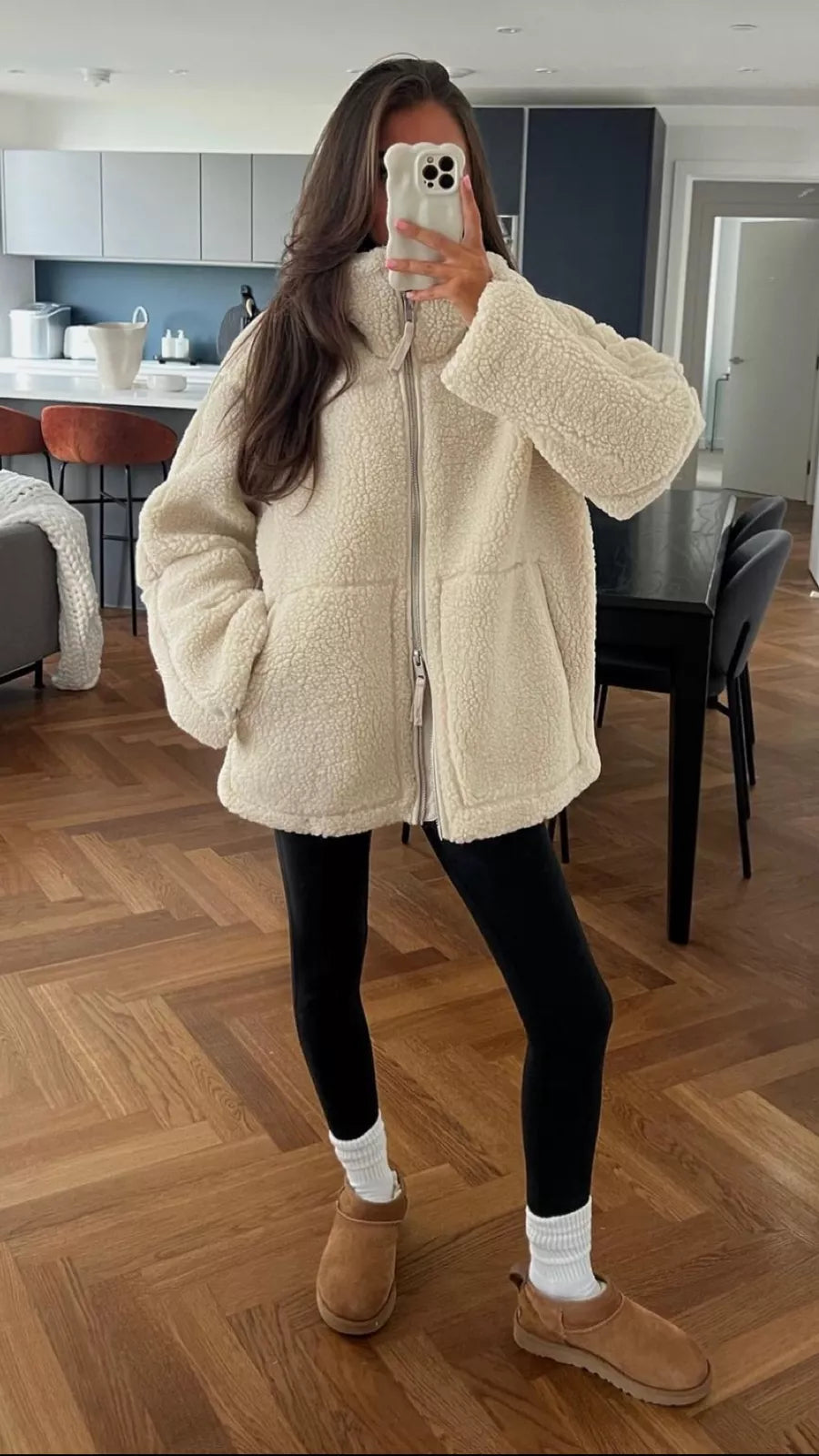 Caroline Teddy Fleece Coat