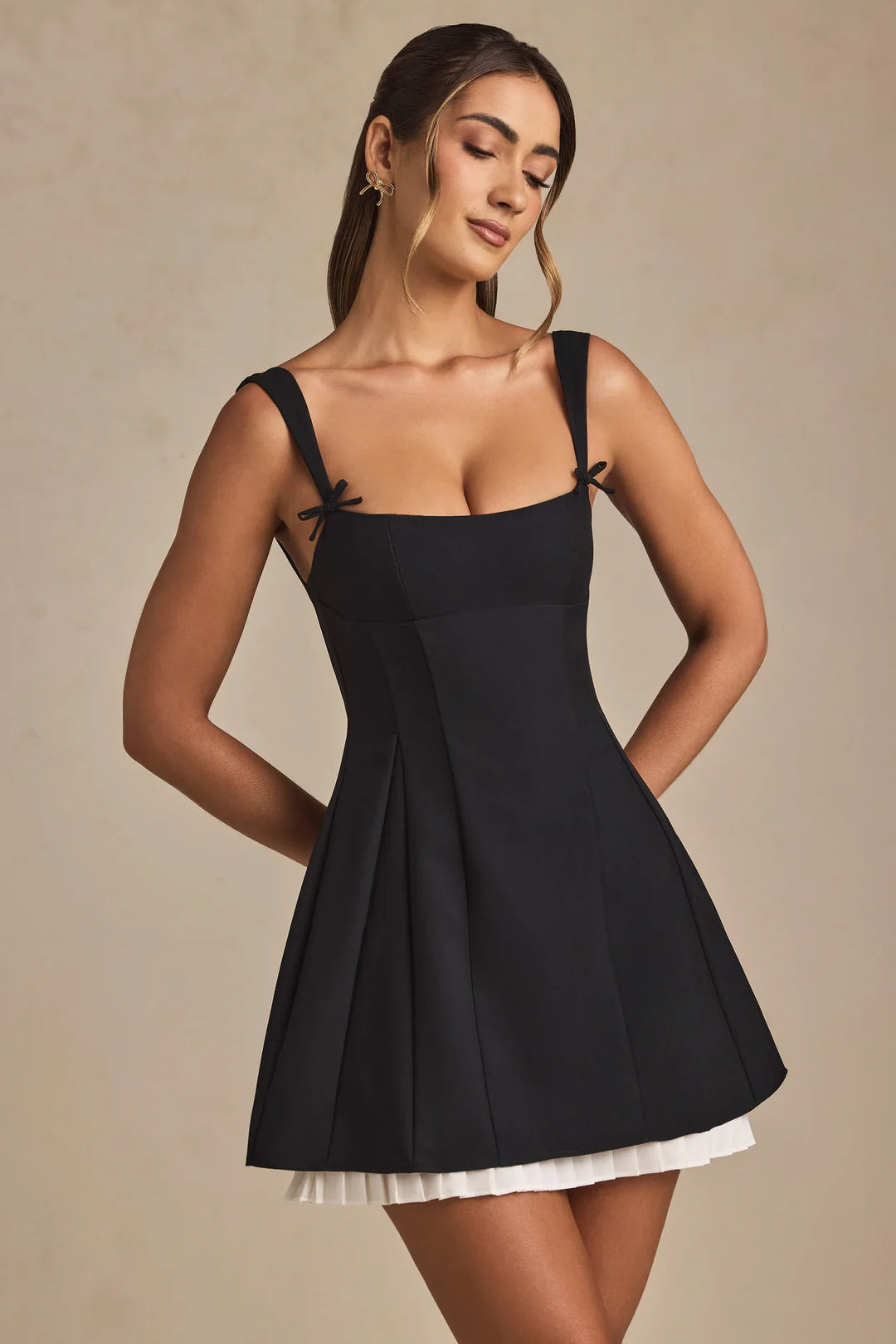 Susan Bow Mini Dress