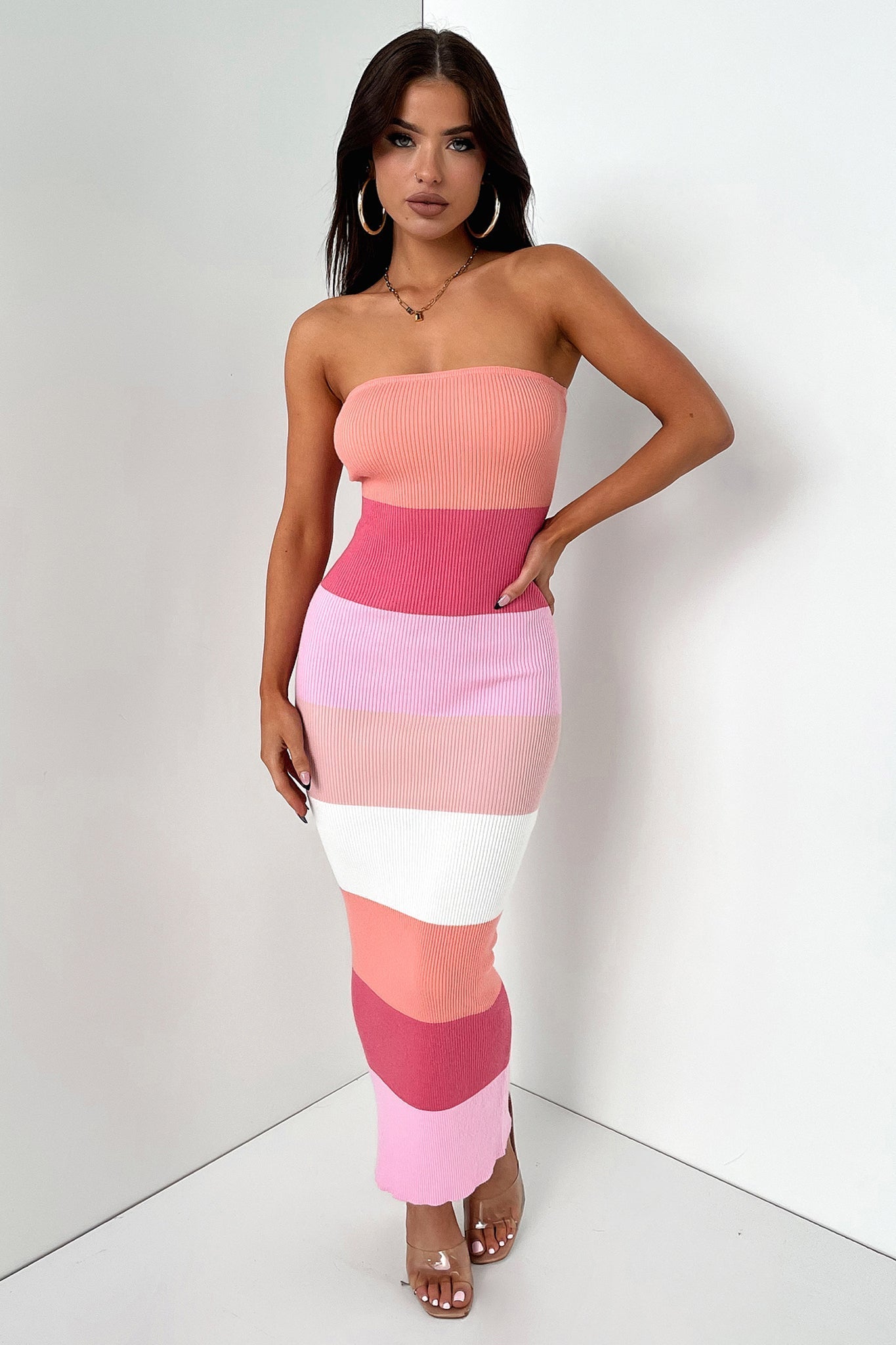 Chloe Maxi Dress - Pink