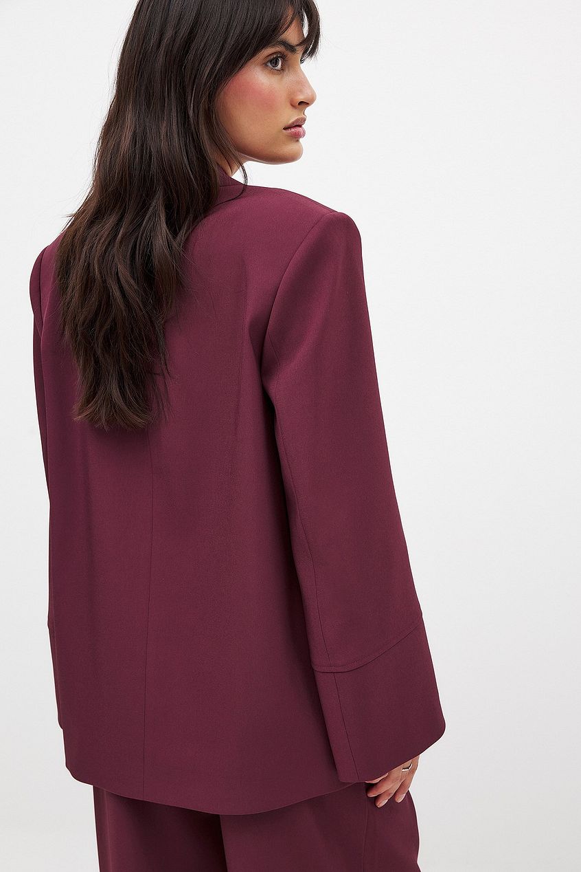 Bianca Burgundy Blazer