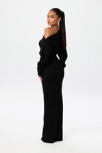 Serena Knit Off-Shoulder Sweater Maxi Dress