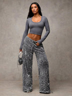 Lana Sequin pants