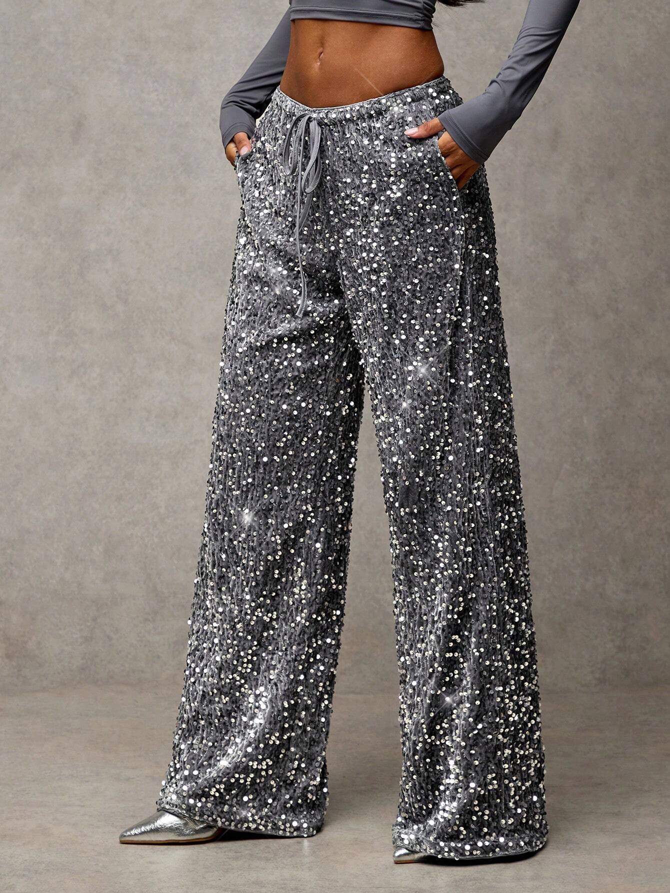 Lana Sequin pants