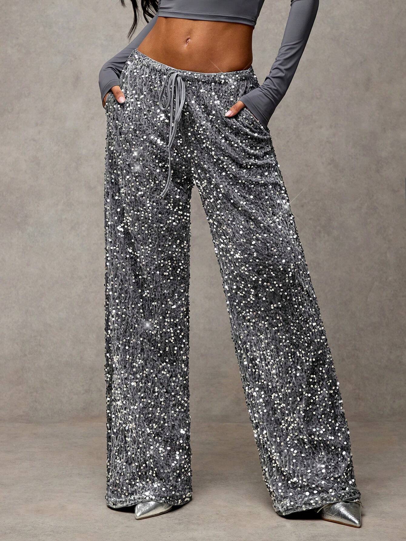 Lana Sequin pants