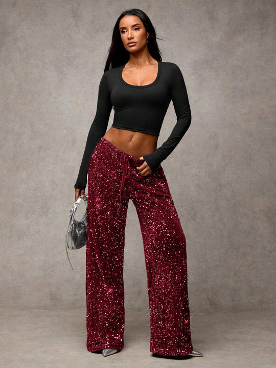 Lana Sequin pants