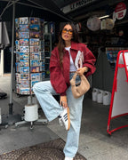 Sammyjane Red Leather Jacket