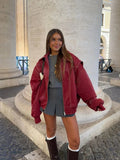 Sammyjane Red Leather Jacket