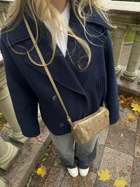 Gina Short double-breasted coat