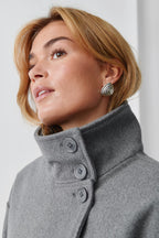 Claire wool coat High Neck