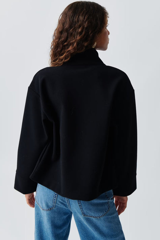Claire wool coat High Neck