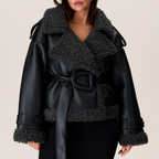Bianca Chic Belted Sherpa Jacket