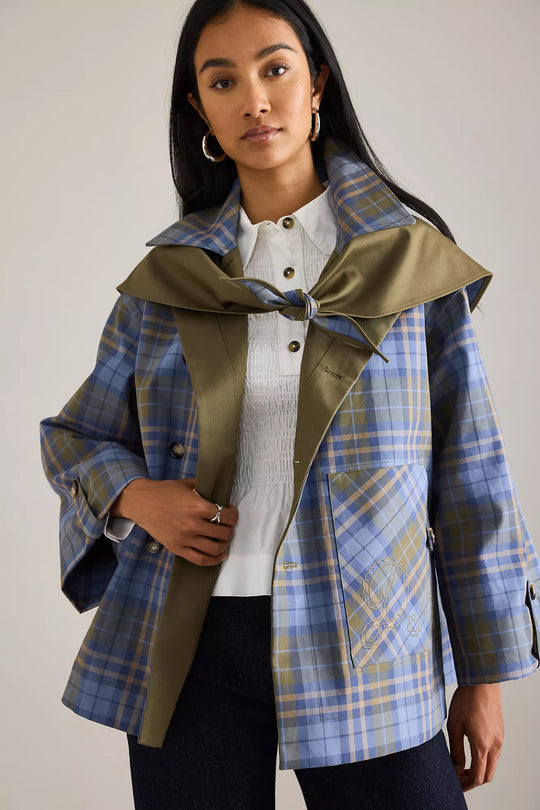 Olivia reversable trench crop