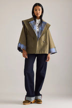 Olivia reversable trench crop