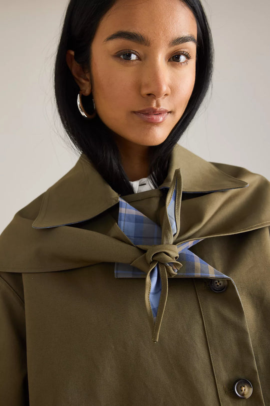 Olivia reversable trench crop