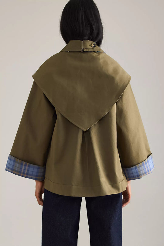 Olivia reversable trench crop