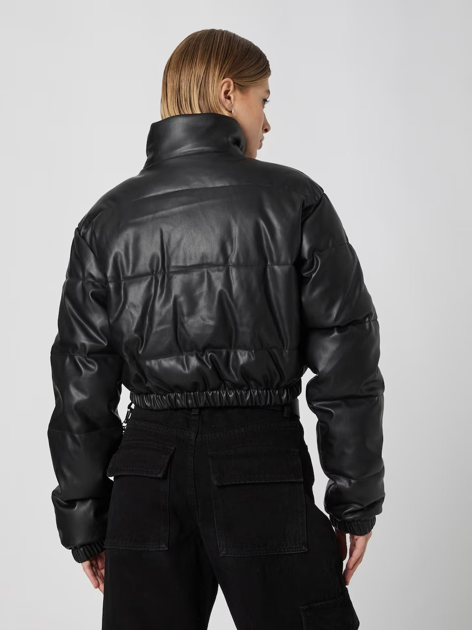 Savannah Black Bomber Coat