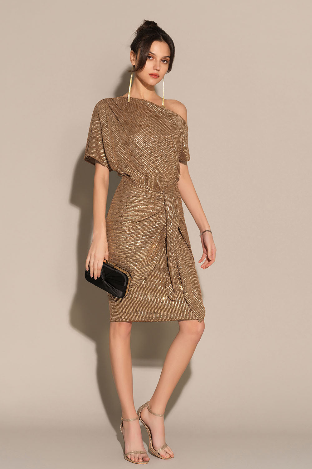 Edie Sequined Midi Dress