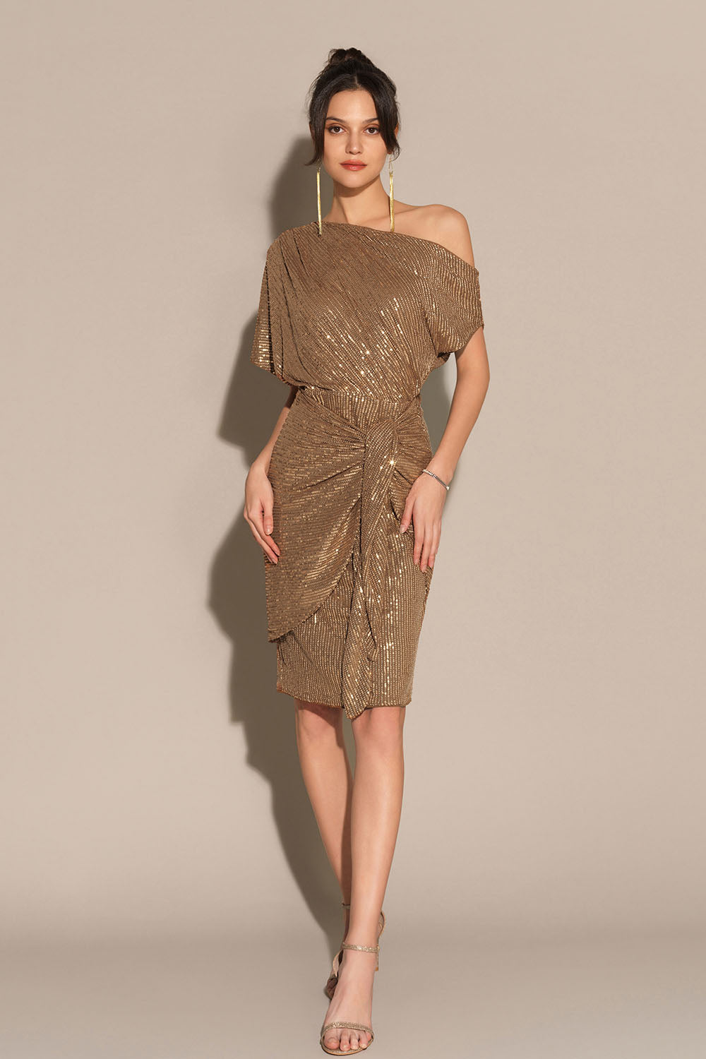 Edie Sequined Midi Dress