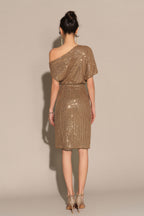 Edie Sequined Midi Dress