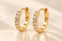 Golden Huggie Earrings