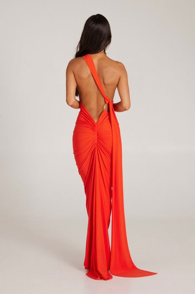 Chelsey Elegant Scarf Dress