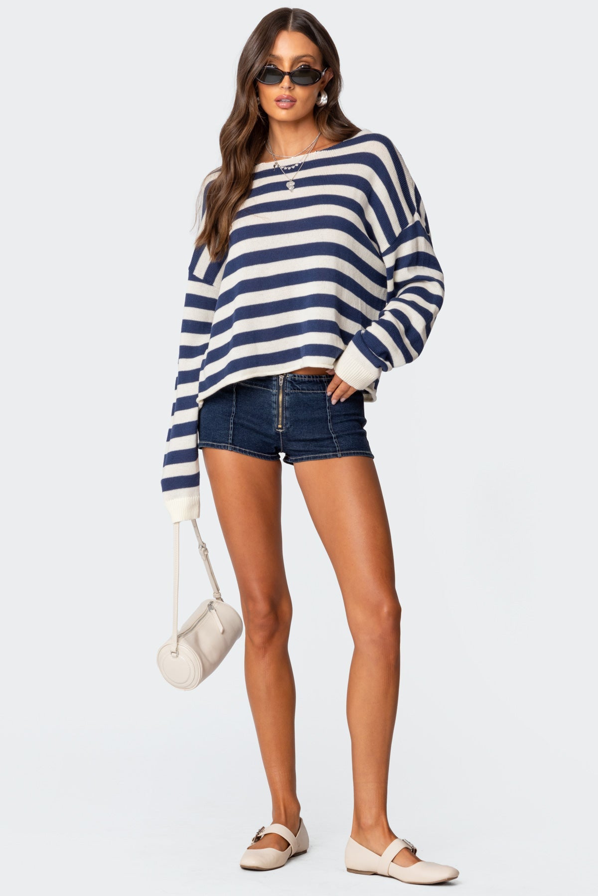 Anney Oversized Striped Sweater