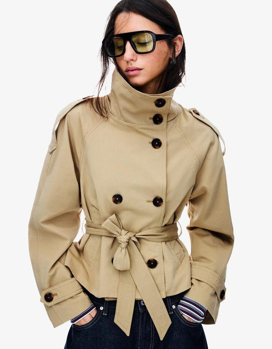 Naomi Cropped Trenchcoat