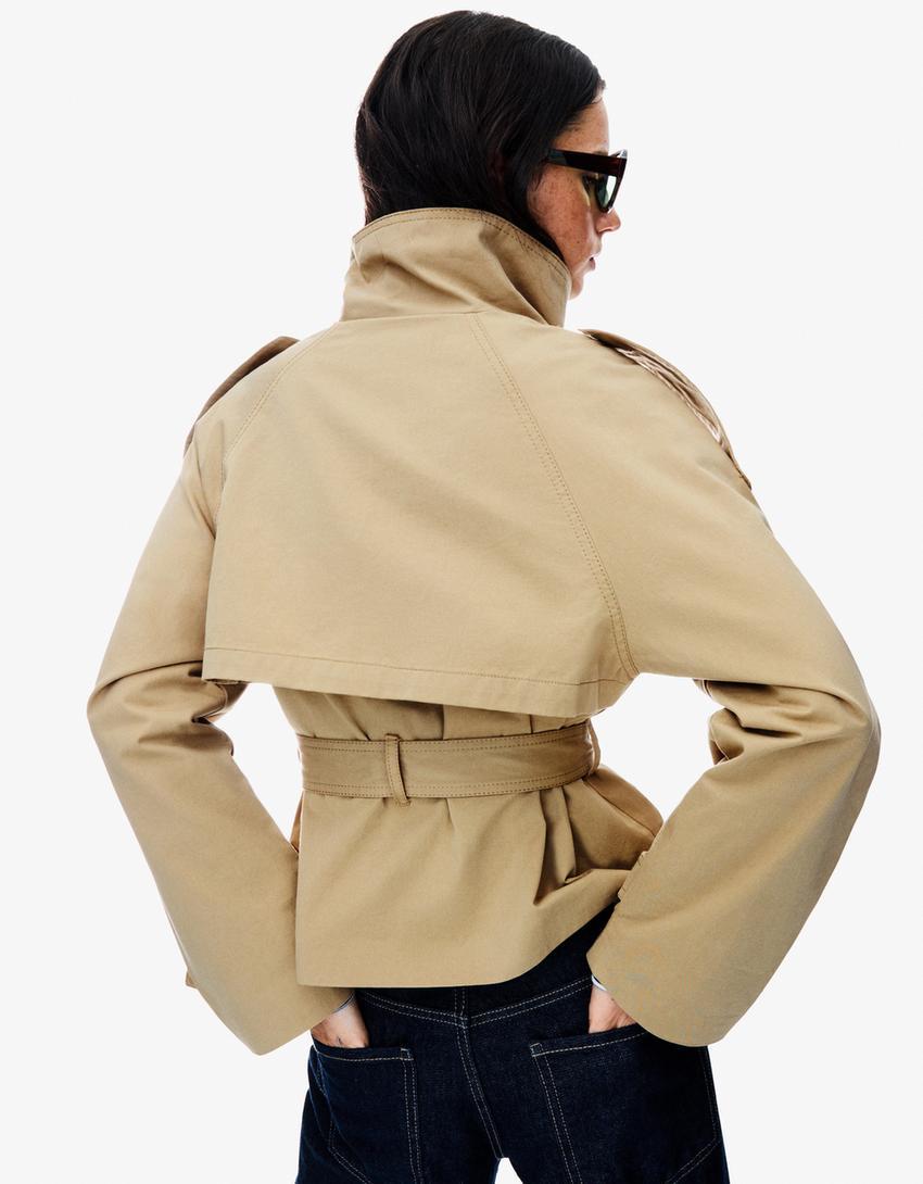 Naomi Cropped Trenchcoat