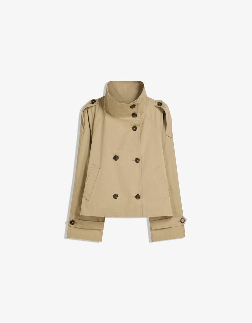 Naomi Cropped Trenchcoat