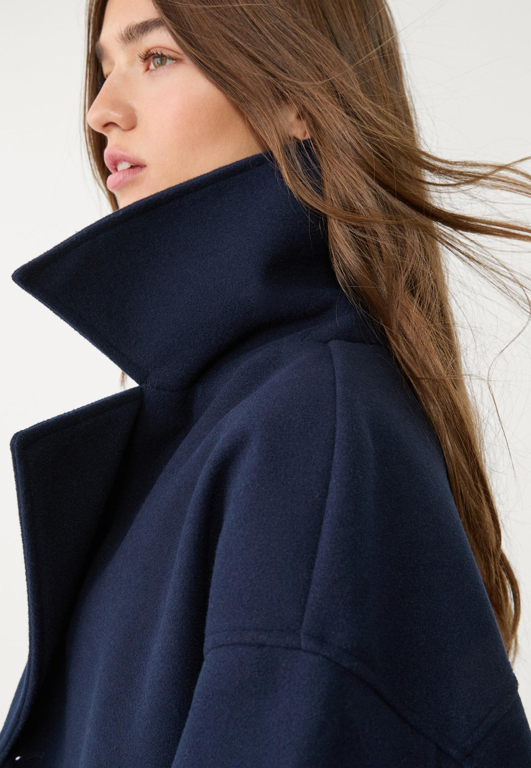 Gina Short double-breasted coat