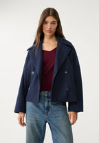 Gina Short double-breasted coat