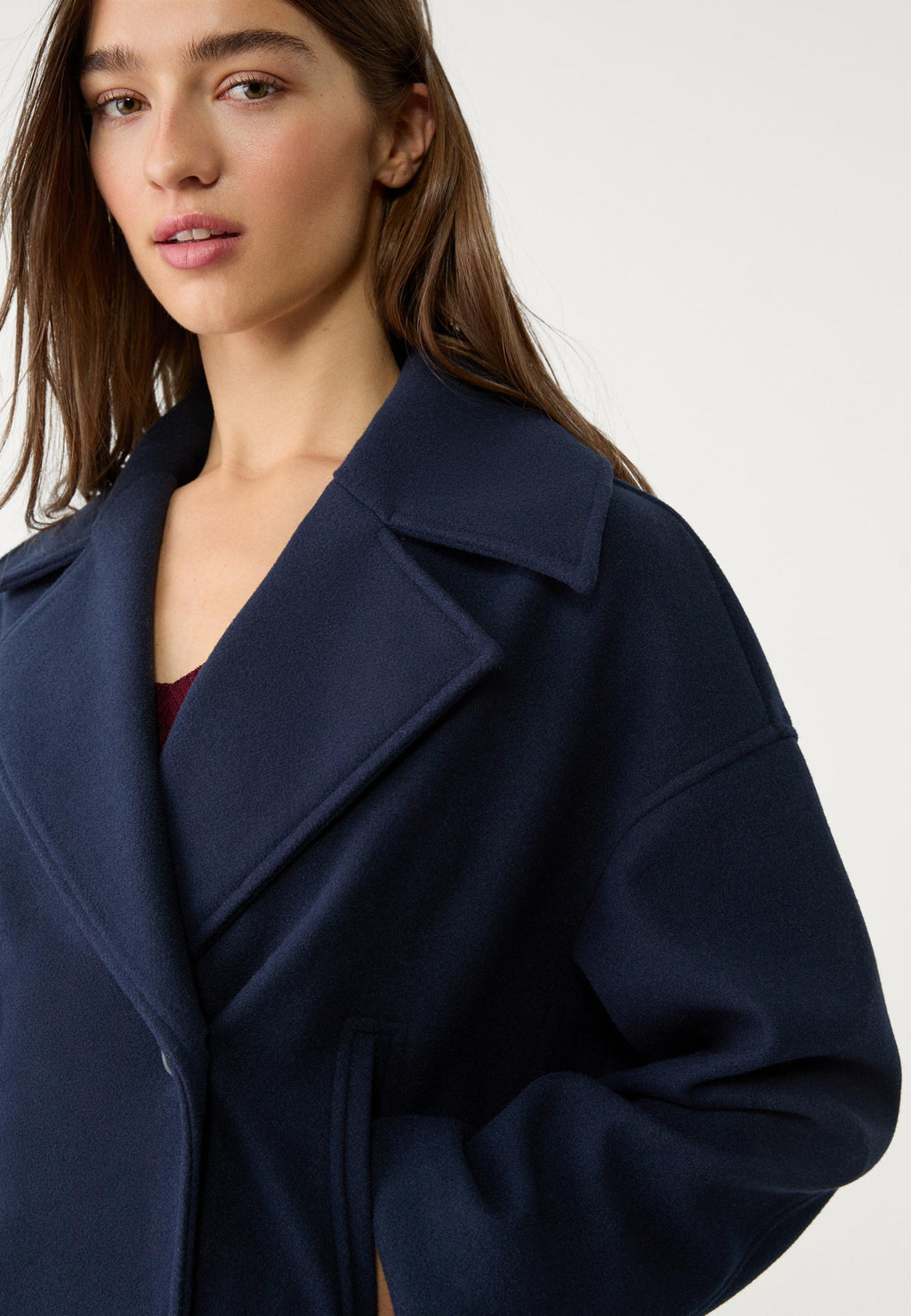 Gina Short double-breasted coat
