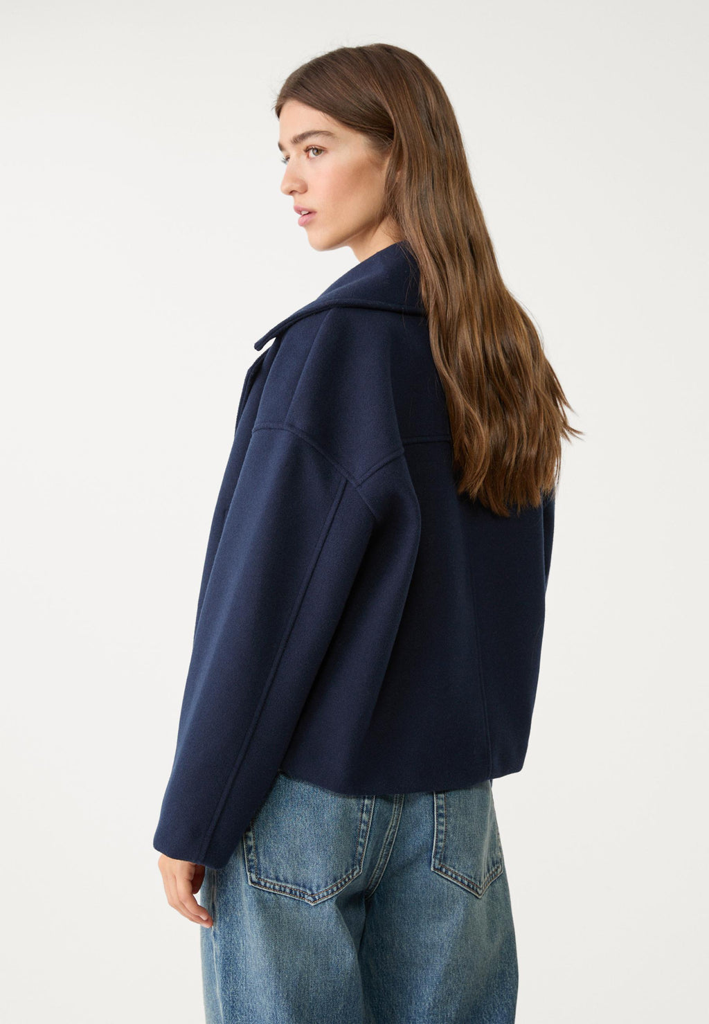 Gina Short double-breasted coat