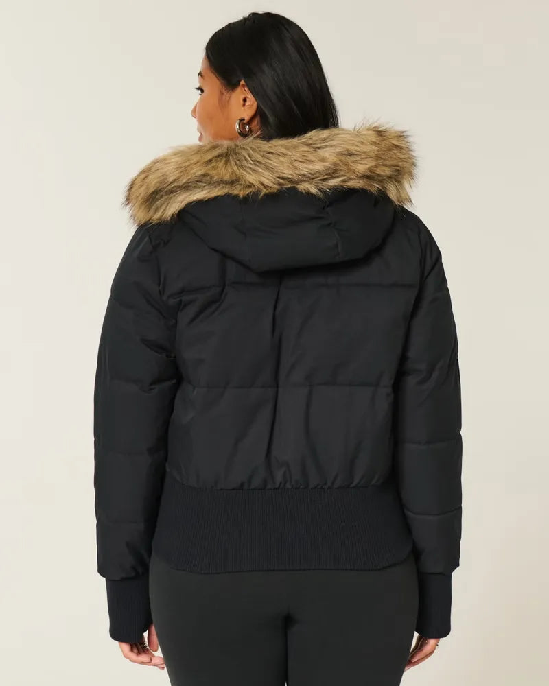 Anisa Faux Fur Bomber Jacket