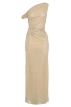 Diamante Ally One Shoulder Maxi Dress