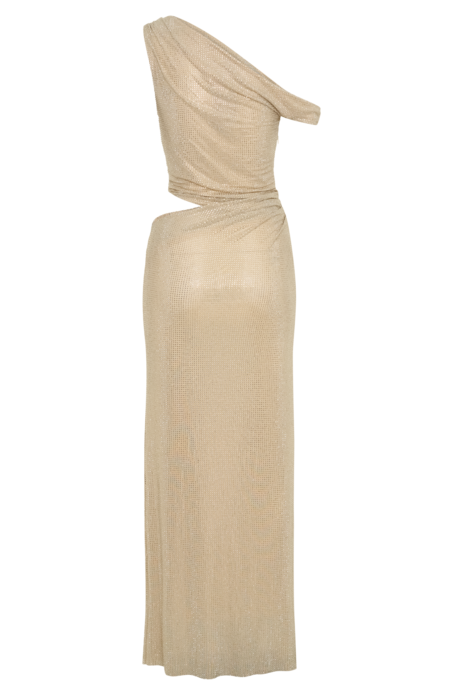 Diamante Ally One Shoulder Maxi Dress