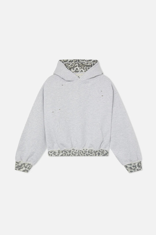 Noah Grey Leopard Hoodie