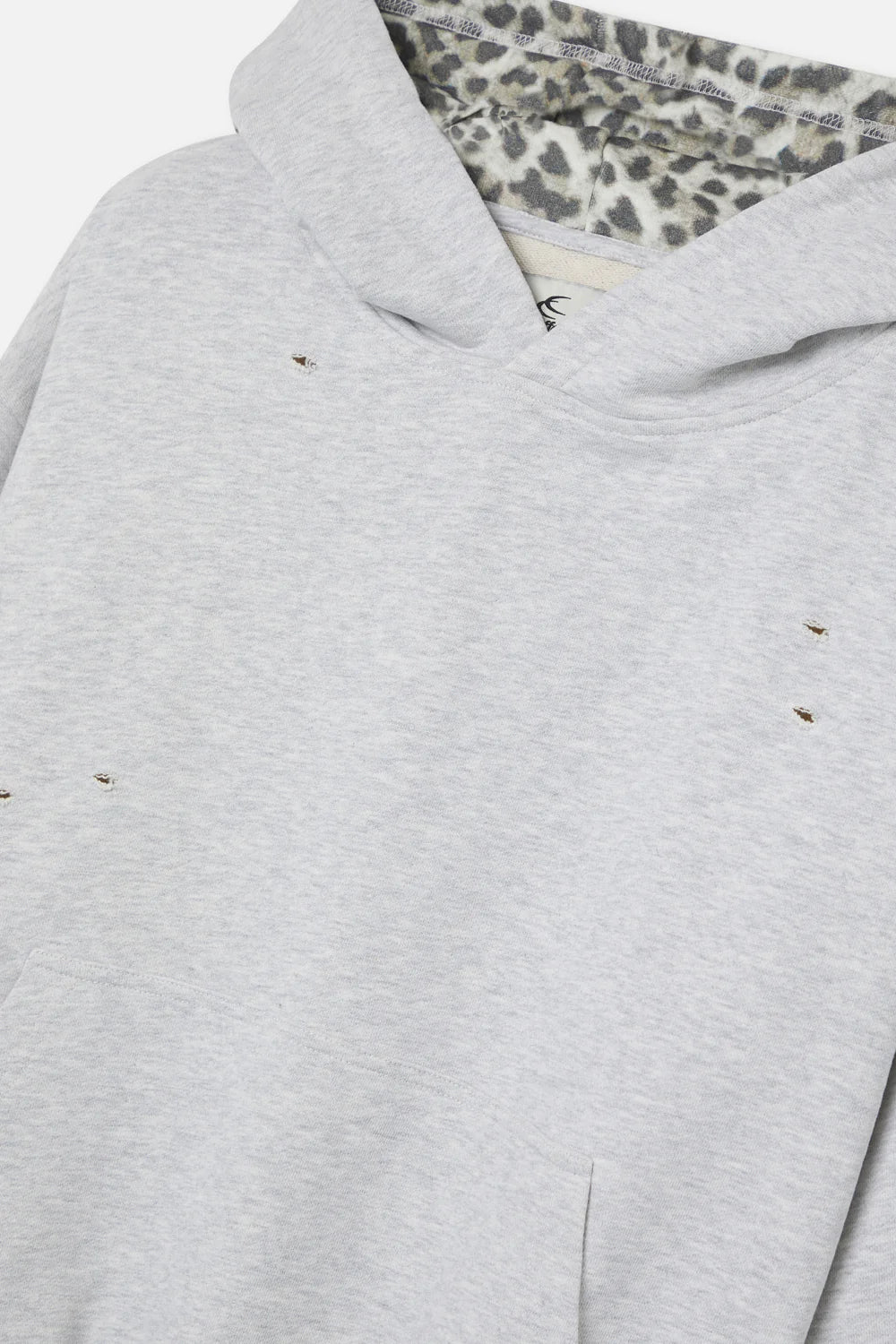 Noah Grey Leopard Hoodie