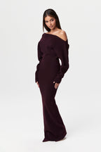 Kimmie Knit Off-Shoulder Sweater Maxi Dress