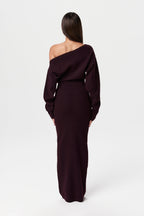 Kimmie Knit Off-Shoulder Sweater Maxi Dress