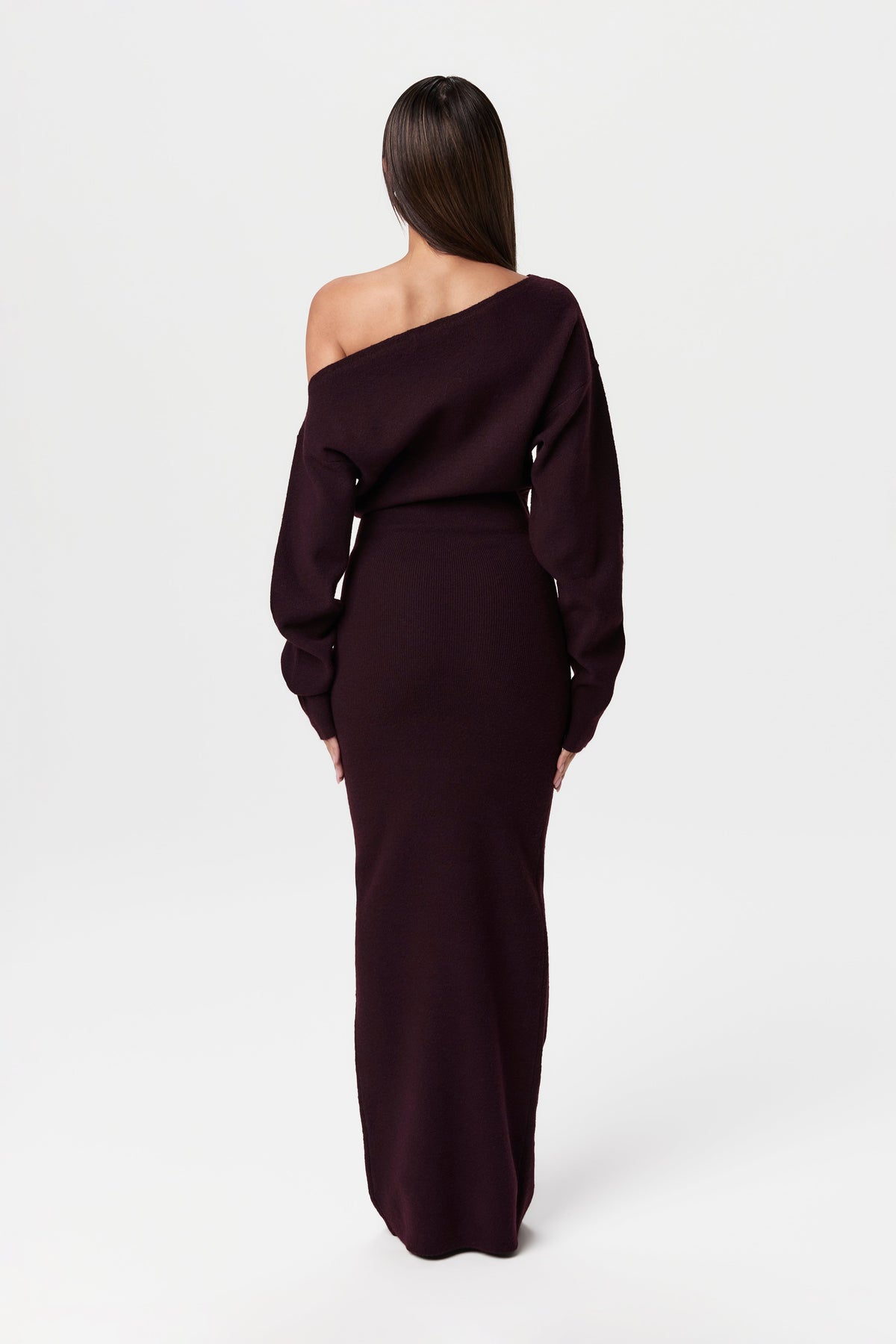 Kimmie Knit Off-Shoulder Sweater Maxi Dress