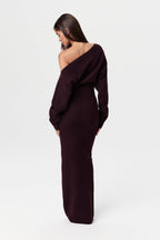 Kimmie Knit Off-Shoulder Sweater Maxi Dress