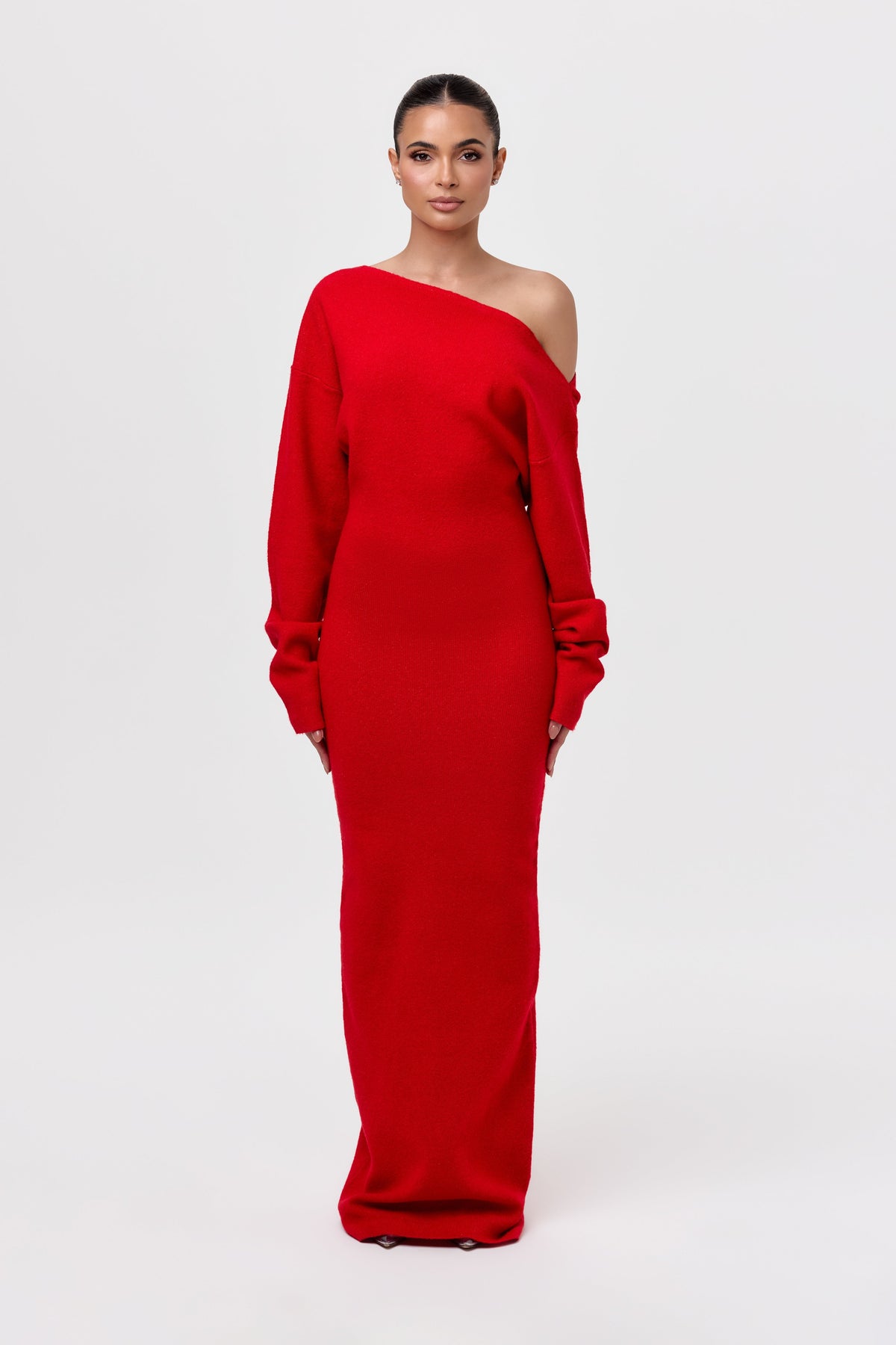 Serena Knit Off-Shoulder Sweater Maxi Dress